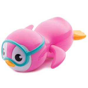 lot 2250 image: Munchkin� Wind Up Swimming Penguin Baby and Toddler Bath Toy, Pink