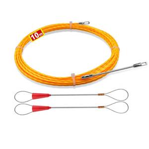 lot 2286 image: Electrical Fish Tape 10m  3.0 mm Wire Fish Tape Wire Puller  Wire Snake for Running Wire through Wall  Retractable Cable Pulling Tools with 2 Guide Springs  Wire Feeder