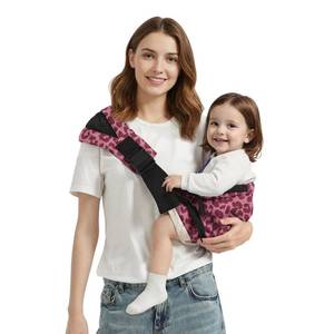 lot 2306 image: Shiaon Baby Sling Carrier Newborn to Toddler, Adjustable Toddler Carrier Sling Baby Carrier Toddlers Sling Carriers Hip Carriers for 8-40lbs, Pink Leopard Print