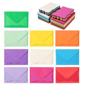 lot 2344 image: 100 Pack Mini Envelopes with Colorful Blank Note Cards Small Self-Adhesive Envelopes Small Business Card Envelopes(4 x 2.7 Inches, 10 Colors) (Multicolored)