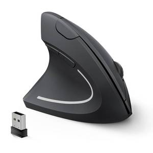 lot 2420 image: Lekvey Left Handed Ergonomic Mouse, Vertical Wireless Mouse for Left Hand, 2.4G USB Carpal Tunnel Lefty Mouse, 3 Adjustable DPI, 6 Buttons, for Laptop, PC, Computer, Mac, Windows, Desktop - Black