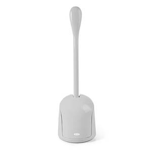 lot 2422 image: OXO Good Grips Compact Toilet Brush & Canister - Gray