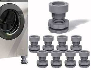 lot 2446 image: Anti Vibration Pads For Washing Machine Support, Adjustable Dryer Shock And Noise Cancelling Pads, Washer Foot Pad, Anti-Walk Protects Pedestals, Anti-Slip Rubber Feet Pad Stabilizer, Set Of 8