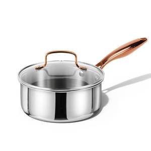 lot 3765 image: CAROTE 2Qt Stainless Steel Saucepan Set, Non-Toxic 3-Ply Stainless Steel Cookware Set with Lids, Small Kitchen Pots, Oven Safe, Compatible with Induction, Ceramic, Gas, Mothers Day Gifts