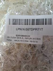lot 4229 image: Clear Mini Rubber Bands for Hair Styling