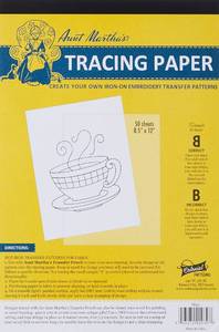 lot 4238 image: Aunt Marthas 8.5-Inch by 12-Inch Tracing Paper, 50-Sheet
