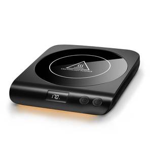 lot 4247 image: Gaiatop Coffee Mug Warmer, 3 Temperature Settings, 2-10H Auto Shut Off and Warm Strip Indicator Lights, 50W Smart Cup Warmers Fast Heating Plate for Tea Milk Cocoa Candle, Stocking Stuffers, Black