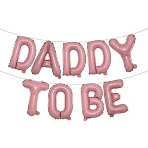 lot 4268 image: Daddy To Be Decorations Daddy To Be for Gender Reveal, Diaper Party Decorations, Husbands Diaper Party Daddy To Be Sash Balloons for Baby Shower Gender Reveal Girl Boy (DADDY TO BE Pink)