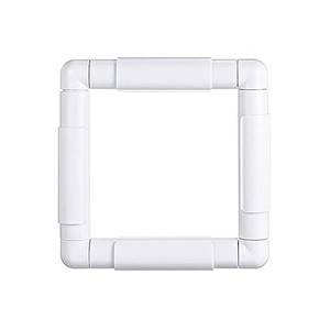 lot 4318 image: Square Embroidery Hoop 6 inch Cross Stitch Frame Mini Embroidery Hoop Plastic Embroidery Frame Clip Quilting Frames for Hand Quilting, Cross Stitching , Needlepoint, Silk-Painting, Sewing