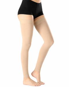 lot 4346 image: ZOECALA Thigh High Medical Compression Stockings For Women & Men,20-30 mmHg Thigh High Compression Socks,Footless Graduated Support Hose with Silicone Dot Band-Ideal For Varicose Veins,Edema,Swelling