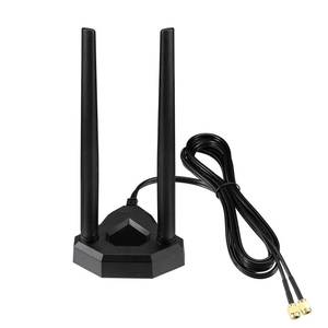 lot 4349 image: Eightwood Dual Band WiFi Antenna 2.4GHz 5GHz RP-SMA WiFi Antennae with 6.5ft Extension Cable for PC Desktop Computer PCI PCIe WiFi Bluetooth Card Wireless Network Router