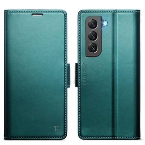 lot 4353 image: Tenifly for Samsung Galaxy S22 Plus Case Wallet with RFID Blocking Card Holder, PU Leather Kickstand Protective Flip Phone Cover Fit for Galaxy S22 Plus 6.6, Bluish Green