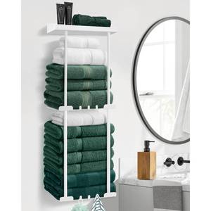 lot 5961 image: Hommtina Towel Rack Towel Storage for Bathroom,Towel Holder for Bathroom Wall Towels Organizer (White)