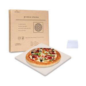 lot 5995 image: Waykea 12 x 12 Pizza Stone Square Baking Stone  Premium Cordierite Pizza Grilling Stone for Grill Oven RV Oven  Bake Homemade Golden Crispy Crust Pizza