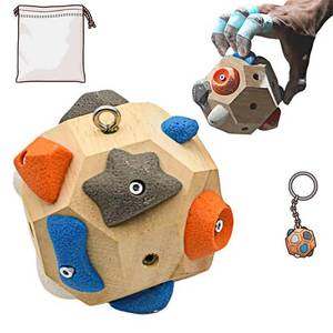 lot 6240 image: Handcrafted Climbing Block Elevate Strength with Portable Hangboard & Rock Climbing Gear, 3D Training Ball for Anytime Practice, Ideal Gift for Climbers