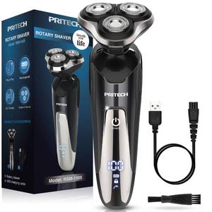 lot 6248 image: Electric Razor for Men - Rechargeable Electric Shaver for Men, Rechargeable Waterproof Wet Dry Cordless Razor