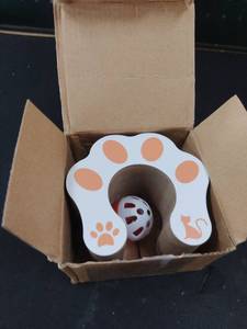 lot 6252 image: Kitty Curls Magic Organ Cat Scratcher,Interactive Cat Toy with Bell Ball,Durable Cardboard Scratching Pad for Cat Claw Grinding,Fun Cat Toy for Indoor Cats