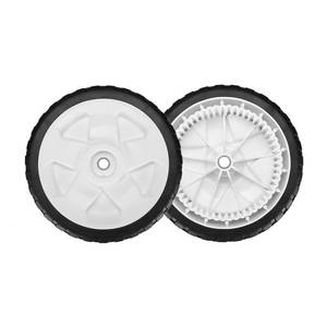 lot 11729 image: Fourtry 119-0311 Front Wheels for Toro 22 Recycler Mower, 137-4832 Drive Wheels Compatible with Toro 20330 20331 20339 20371 Self Propelled Mower FWD 22, 2 Pack, White