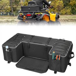 lot 11737 image: KEMIMOTO Upgrade ATV Storage Bag Rear Seat Gear Bag Four Wheeler Cargo Bag Thickened Cushion Back Seat for Passenger Compatible with Sportsman 450 500 570 Scrambler TRX FourTrax Outlander 570 Suzuki