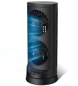 lot 11755 image: Personal Tower Cooling Fans that Blow Cold Air, Standing Small Desk Fan with 3 Speeds & Timer, 60° & 110° Oscillating Table Fan, Quiet and Safe Electric Floor Fan for Bedroom, Bedside, Home, Office