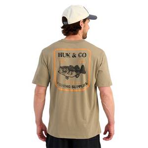 lot 12096 image: HUK Mens Short Sleeve Performance Tee, Fishing T-Shirt for Men, HUK and Co - Overland Trek, Large
