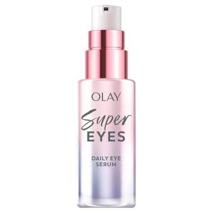 lot 12098 image: Olay Super Eye Serum - Vitamin C, Caffeine, Niacinamide, Amino Peptide, Aloe Vera - Brightens Dark Circles, Anti-Wrinkle, Anti-Aging, Brightening, Smooths Fine Lines, Firming, Hydrating, 0.45 Oz