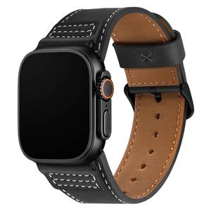 lot 12126 image: Wristitani Leather Bands Compatible With Apple Watch Band Ultra 321, 49mm 46mm 45mm 44mm 42mm For Men, Top Genuine Leather Replacement Vintage Strap for iWatch SE321 Series 11 10 9 8 7 6 5 4 3