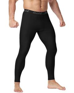 lot 12133 image: Runhit Jiu Jitsu Rash Guard Men BJJ Compression Pants MMA No Gi Grappling Spats Leggings Wrestling Martial Arts Tights Base Layer Black M