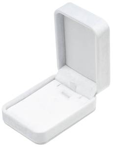 lot 12139 image: Giftop Classic Velvet Jewelry Gift Box Case for Necklace Pendant (White)