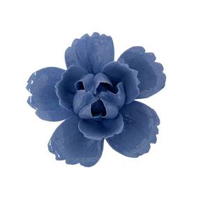lot 14012 image: Peony, 2.76 Ceramic Flower Wall Art, 3D Wall Hanging Decor,Artificial Flower Wall Sculpture��Handcrafted 3D Hanging Porcelain Flowers, Porcelain Flower Wall D�cor (Blue)