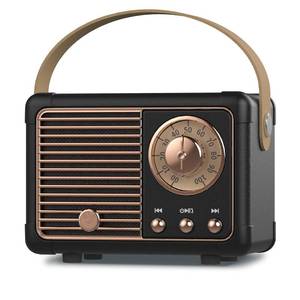 lot 14382 image: PRUNUS J-999 Retro Bluetooth Speaker,Vintage Decor,Mini Wireless Bluetooth Speaker,Cute Old Fashion Style Support USBTF CardAUX for Kitchen Desk Bedroom Office Party Outdoor(Black)