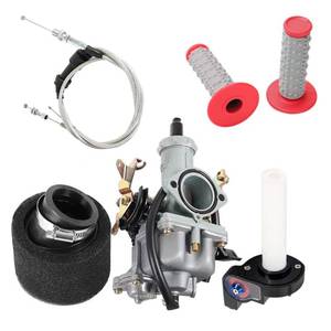 lot 14388 image: JXMOTO motorcycle PZ30 30mm Carburetor Accelerating Pump Racing 200cc 250cc For Keihin ABM IRBIS TTR 250 With Dual Throttle Cable