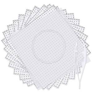 lot 14412 image: AUGSUN 9pcs 5mm Large Square Fuse Beads Pegboards Plastic Beads Boards with Ironing Paper, Tweezers Craft