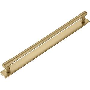lot 14426 image: khtumeware 5 Pack 12 Inch(305 mm) Center to Center Champagne Bronze Cabinet Pull Backplate with Base Plate Zinc Solid Satin Brass Kitchen Cabinet Handles Drawer Pulls Cabinet Hardware