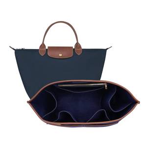 lot 14448 image: ZTUJO Premium Felt LongChamp Organizer Insert, Compatible with Longchamp Le Pliage Energy, Shoulder Bag, Top Handle, Xtra (Navy Blue, Small)