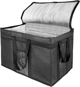lot 14453 image: XXL-Larger Insulated Cooler Bags with Zipper Closure,Reusable Grocery Shopping Bags Keep Food Hot or Cold,Collapsible lunch bag,Grocery Transport,23W x 15H x 14D