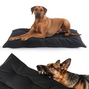 lot 19069 image: MABOZOO Chew Proof Indestructible Dog Beds for Aggressive Chewers,Durable Dog Crate Pad,Washable Tough Pet Mats for Kennel,Black,Small 17x23 in