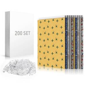 lot 19076 image: Comics and Magazines- 200 PCS of 7.5  10.5 Inch, Thickened Fabric Organizer Boards for Books, Comic Book Boards and Magazine Backing Boards with U Shape Plastic Alligator Clips��400PCS��