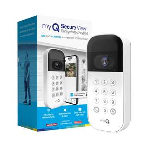 lot 19116 image: myQ Smart Garage Door Video Keypad with Wide-Angle Camera,Customizable PIN Codes,and Smartphone Control��Take Charge of Your Garage Access Works with Chamberlain, LiftMaster and Craftsman openers,White