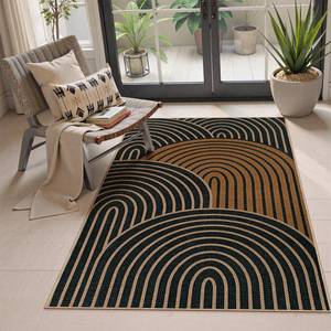 lot 19122 image: Lahome Modern Rainbow Easy Jute 3x5 Rug, Washable Indoor Outdoor Carpet for Entryway Farmhouse Patio Rug, Non Slip Indoor Door Mat Contemporary Throw Carpet for Porch Guestroom Room Decor