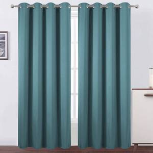 lot 19151 image: LEMOMO Sea Teal Thermal Blackout Curtains52 x 84 InchSet of 2 Panels Room Darkening Curtains