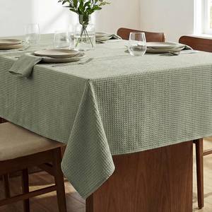 lot 19157 image: H.VERSAILTEX Rectangle Tablecloth Waffle Textured Waterproof Table Cloth Stain Resistant Wrinkle Free Washable Decorative Table Cover for Dining, Kitchen, Wedding and Parties (60x104 Inch,Sage)