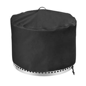 lot 20286 image: Fyelo Fire Pit Cover for Solo Stove Yukon 27 Inch, Waterproof & Heavy Duty Outdoor Cover Solo Stove Shelter for Yukon 2.0 Tear resistance Rainproof & Windproof, Black