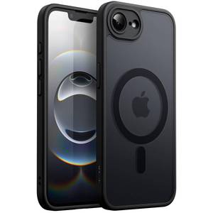 lot 20307 image: JETech Magnetic Case for iPhone 17e (2026)  iPhone 16e Compatible with MagSafe, Translucent Matte Back Slim Shockproof Phone Cover, 6.1-Inch Display (Black)