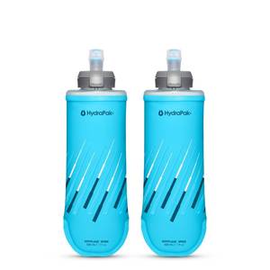 lot 20318 image: HydraPak SoftFlask Speed 500ml 2-Pack - Compressible Soft Flask Water Bottle, for Hydration Vests and Running Packs with Easy Open Cap (500ml17oz)