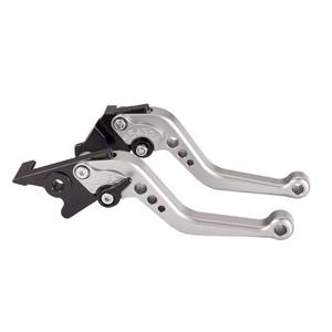 lot 20368 image: Hopider Short Brake Clutch Levers for GROM MSX125 2014-2019, CBR250R 2011-2013, CBR300RCB300FFA 2014-2019, CB400FCB400R 2013-2015, CBR500RCB500FX 2013-2019, Monkey 125 2018-2019,Titanium