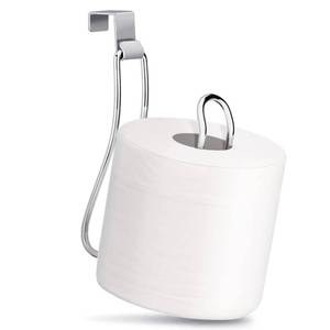 lot 20376 image: Toilet Paper Holder, Over the Tank Toilet Paper Holder, Toilet Paper Roll Holder, Bathroom Toilet Paper Storage��Chrome��