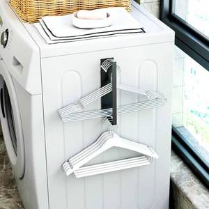 lot 20383 image: Magnetic Hanger Organizer for Washing Machine & Closet Laundry Room,Hanger Storage Rack Stacker