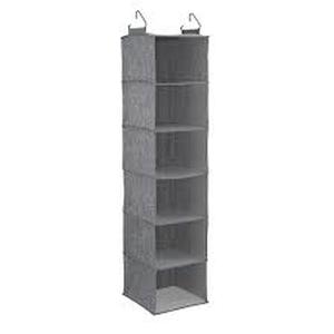 lot 1425 image: Gray hanging shoe rack