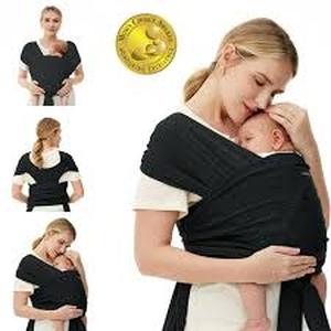 lot 2319 image: MomCozy Black baby carrier wrap